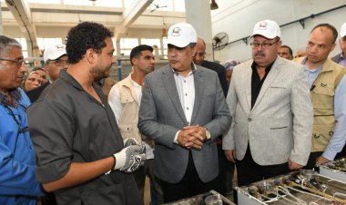 وزير اللإنتاج الحربي يتفقد شركة «حلوان للأجهزة المعدنية»