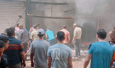 السيطرة على حريق نشب بمحل أحذية بشبين القناطر
