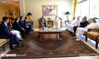 سعود بن صقر يستقبل المبعوث التجاري للمملكة المتحدة وسفيرها لدى الدولة