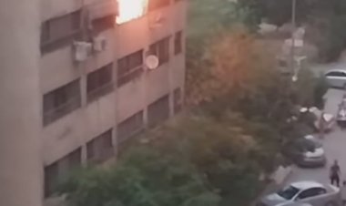 حريق يلتهم محتويات شقة سكنية  في مدينة نصر 