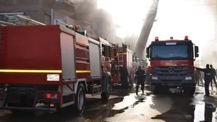 اخماد حريق داخل منزل في منطقة أوسيم 