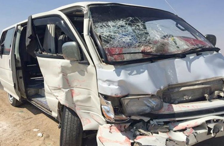 إصابة سائق في حادث إنقلاب سيارة أعلى الطريق الصحراوي بأطفيح