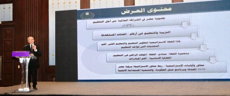 «حجازي» يستعرض الخطة الاستراتيجية لوزارة التعليم 2024-2029