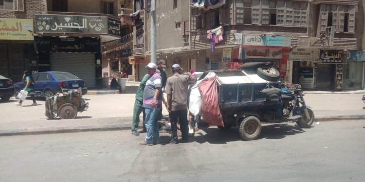 محافظة الجيزة تشن حملة لإزالة التعديات في الكونيسة