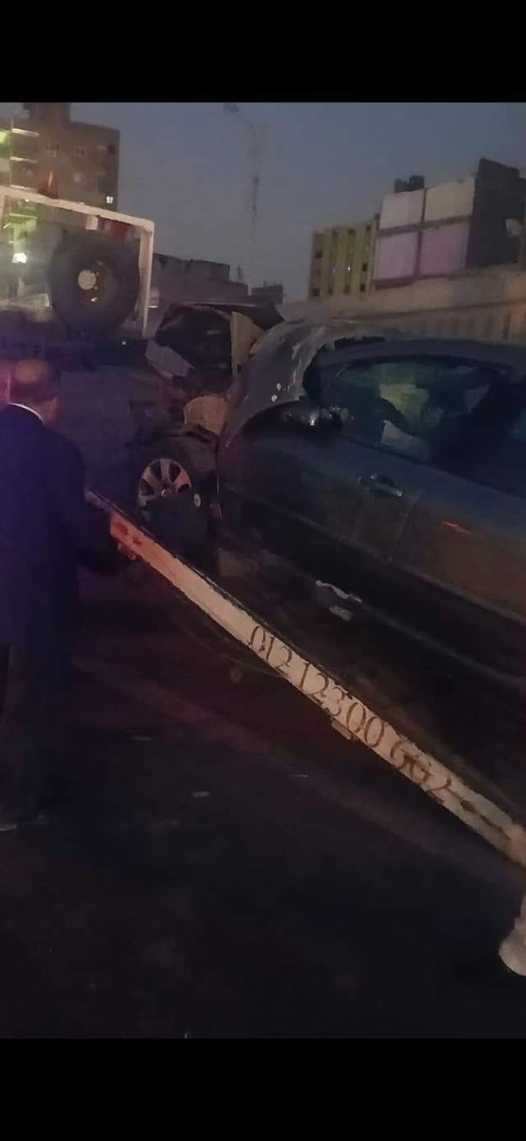 مصرع شخصين وإصابة 3 آخرين دهستهم سيارة أعلي الطريق الدائري بالبساتين