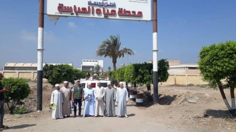 شركة مياه الشرب تنظم زيارة ميدانية للأئمة والخطباء لمحطة مياه العباسة بأبو حماد