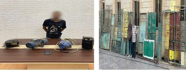 ضبط 5 أشخاص لقيامهم بارتكاب 10 وقائع سرقات لأبواب المقابر ومواتير المياة وسيارة بالبساتين والخليفة والسلام