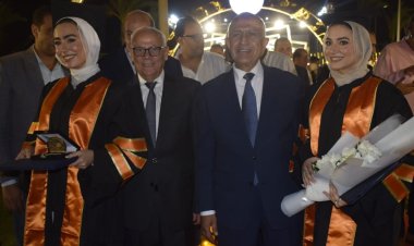 محافظ بورسعيد يشهد حفل تخرج 128 طالب وطالبة من كلية الهندسة وكلية اللوجستيات ومعهد الدراسات بالأكاديمية البحرية