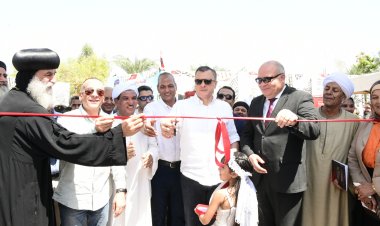 وزير السياحة والآثار و محافظ قنا يفتتحان دير مارجرجس المجمع ودير الأنبا بسنتاؤس