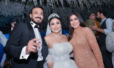 بالصور.. حمادة هلال وبوسى وأوكا يشعلون حفل زفاف نجل أبو طارق  