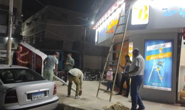 حملات لمراجعة الإعلانات العشوائية وغير المرخصة بشوارع الدقهلية