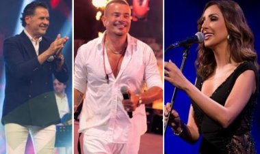 عمرو دياب وأنغام أبرزهم.. نجوم الغناء يودعون الصيف بحفلات غنائية جديدة