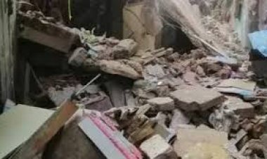 مصرع وإصابة 6 أشخاص والبحث عن 3 آخرين فى حادث انهيار عقار بحدائق القبة 