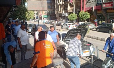 تحرير132 محضرًا مخالفاً خلال حملة مكبرة لرفع الاشغالات في مركزين بالمنيا