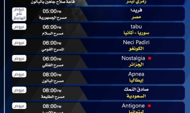 9 عروض مسرحية في اليوم الخامس من فعاليات مهرجان القاهرة الدولي للمسرح التجريبي