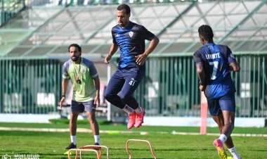 تدريبات خططية وتأهيلية لـ لاعبي الزمالك 