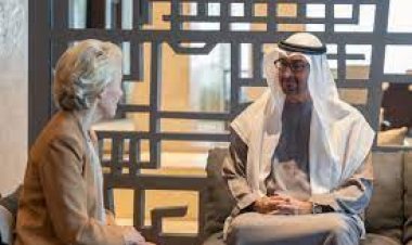 محمد بن زايد يستقبل رئيسة المفوضية الأوروبية