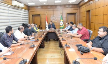 محافظ الدقهلية يناقش حلولا جديدة لإعادة تدوير مياه الصرف الصحى