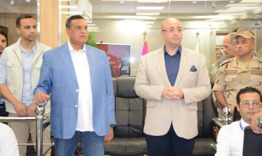 وزير التنمية ومحافظ بني سويف يتفقدان مركز السيطرة الموحد للشبكة الوطنية للطوارئ والسلامة