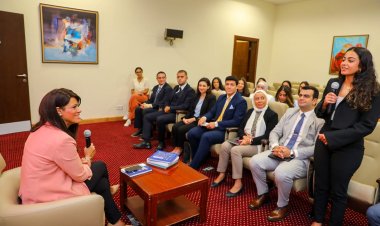 وزيرة التعاون الدولي تلتقي خريجي برنامج التدريب الصيفي 2023 بمقر الوزارة