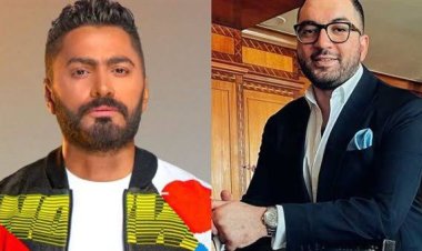 تامر حسني يهنئ أحمد ثروت بعد مشاركته والده حفله بالسعودية