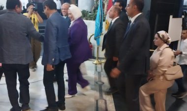 قبل انطلاق احتفالية سيد درويش..  نقيب الصحفيين يستقبل وزيرة التضامن الاجتماعي
