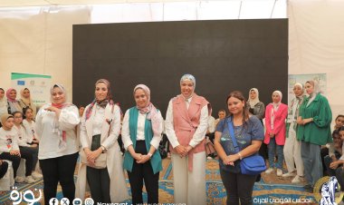 رئيسة المجلس القومي للمرأة تتفقد مطبخ المصرية في أسيوط