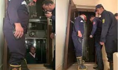 إنقاذ شخص بعد احتجازه داخل مصعد في الجيزة 