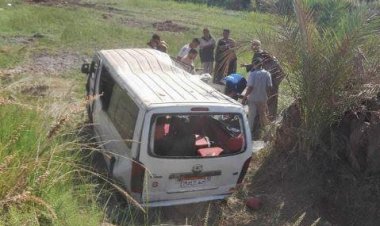 إصابة 14 مواطناً على طريق المحمودية في البحيرة