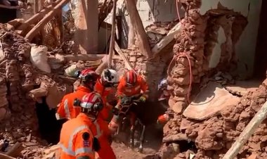 إنقاذ حمار بعدما 6 أيام من زلزال المغرب