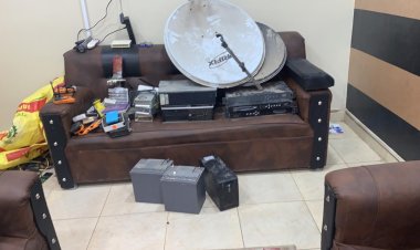 ضبط 3 أشخاص لإنشاء محطتين بث تليفزيونى بالمخالفة للقانون بالشرقية 