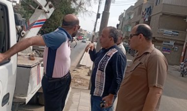 إزالة الإعلانات غير المرخصة في شوارع وميادين الدقهلية