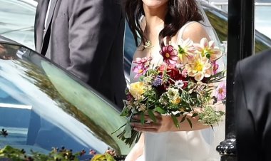 ميشيل دوكري وصديقها يحتفلان بحفل زفافهما (صور)