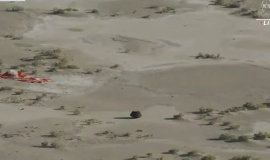 هبوط كبسولة ناسا بنجاح في ولاية يوتا