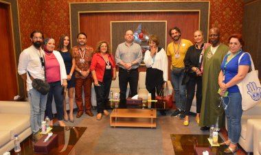 «الحياة حلوة» يستضيف صناع السينما الأجانب المشاركون بملتقى أولادنا فى مدينة الإنتاج الإعلامي