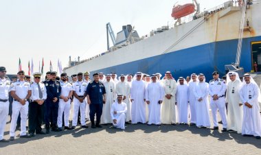 وصول سفينة جديدة إلى ميناء الشويخ في الكويت ضمن خدمة شحن البضائع المدحرجة