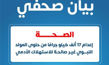 الصحة تشن حملات رقابية على أماكن تصنيع وبيع حلوى المولد النبوي الشريف