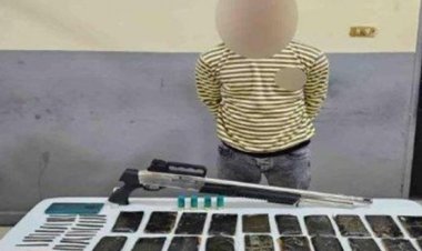 سقوط عنصر اجرامى بحوزته حشيش وسلاح نارى بالمنوفية