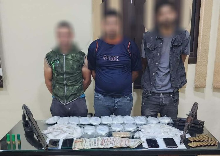 مخدرات وأسلحة نارية..القضاء على بؤرة إجرامية فى ميت غمر