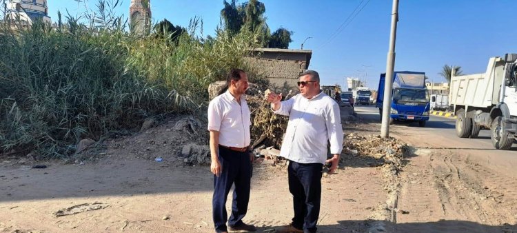 الوحدة المحلية لمدينة بني سويف تواصل جهودها لإزالة التعديات على الأراضي الزراعية