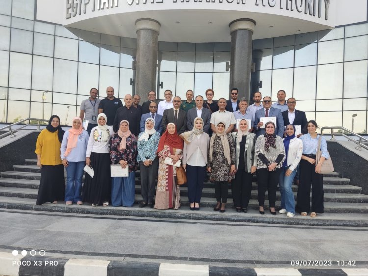 سلطة الطيران المدنى تنظم دورة إدارة المخاطر فى مجال النقل الجوى بالتعاون مع المنظمة العربية للطيران