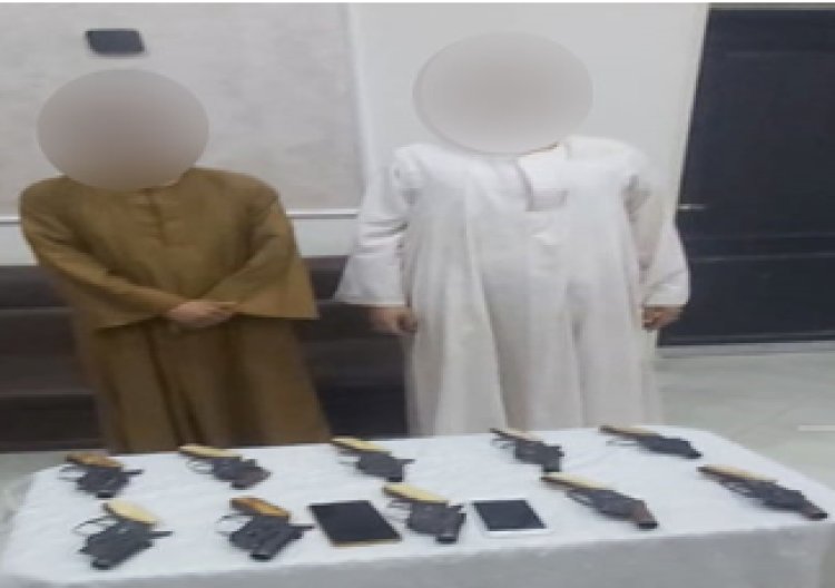 القبض على شخصين وبحوزتهما 10 قطع أسلحة نارية وذخائر بدون ترخيص في سوهاج
