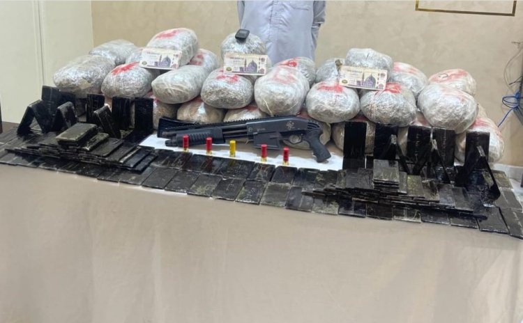 سقوط عنصر إجرامى بحوزة 55 كيلو من الهيدرو والحشيش بالشرقية