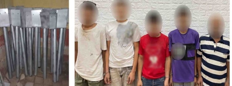 ضبط 5  أشخاص لقيامهم بسرقة أعمدة حديدية من الطريق العام بالقاهرة