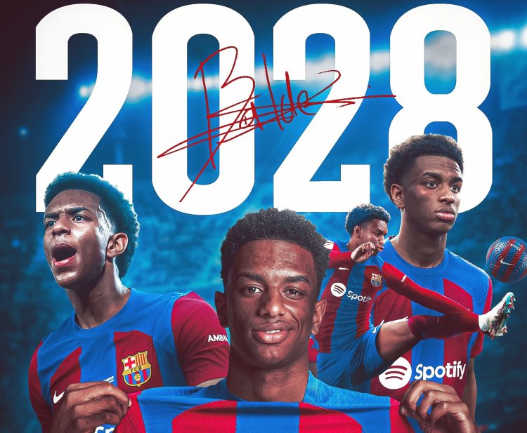 بشرط جزائي مليار يورو.. برشلونة يمدد عقد بالدي حتى 2028