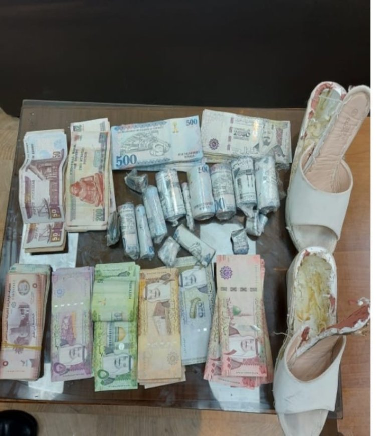 ضبط سيدة أثناء محاولتها تهريب مبالغ مالية بمطار القاهرة