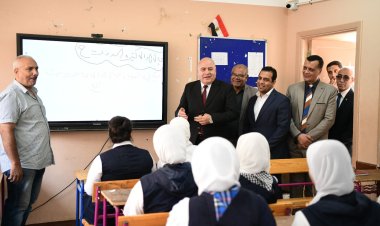 محافظ قنا يتفقد مدارس نجع حمادي