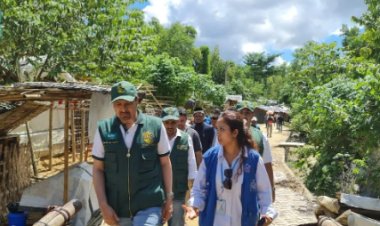 فريق مركز الملك سلمان للإغاثة يتفقد مشروع الوحدات السكنية للاجئين الروهينجا في منطقة كوكس بازار ببنغلاديش