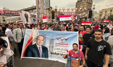 بالصور.. «المصريين الأحرار» ينظم مسيراتٍ لتفويض «السيسي» لاستكمال مسيرة البناء