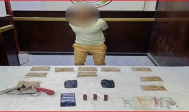 القبض على عاطل بحوزته «حشيش واستروكس وسلاح ناري» بحدائق القبة